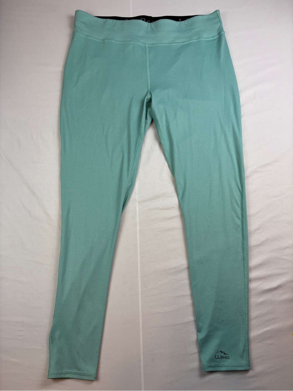 L.L. Bean Seafoam Green Women's Performance Base Layer Leggings XL Soft Stretchy